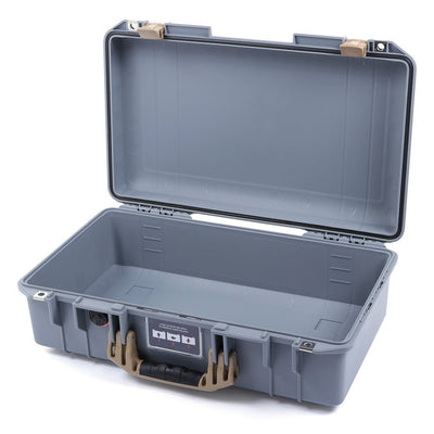 Pelican 1525 Air Case, Silver with Desert Tan Handle & Latches None (Case Only) ColorCase 015250-0000-180-310