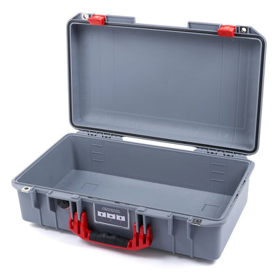 Pelican 1525 Air Case, Silver with Red Handle & Latches None (Case Only) ColorCase 015250-0000-180-320