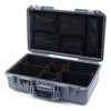 Pelican 1525 Air Case, Silver TrekPak Divider System with Mesh Lid Organizer ColorCase 015250-0120-180-180