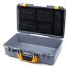 Pelican 1525 Air Case, Silver with Yellow Handle & Latches Mesh Lid Organizer Only ColorCase 015250-0100-180-240