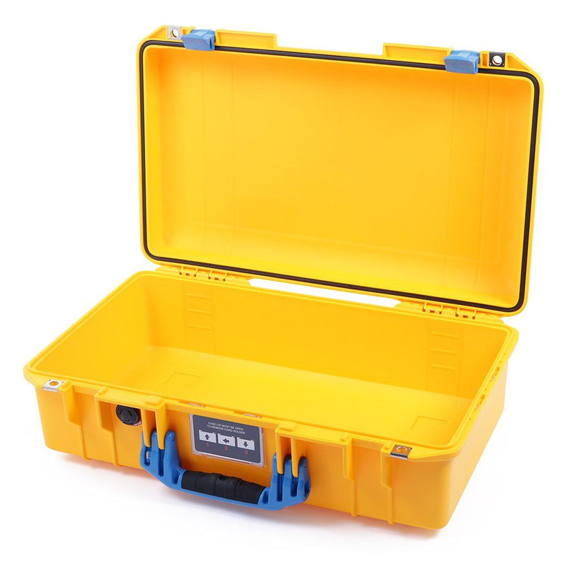 Pelican 1525 Air Case, Yellow with Blue Handle & Latches ColorCase 