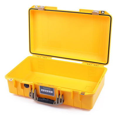 Pelican 1525 Air Case, Yellow with Desert Tan Handle & Latches None (Case Only) ColorCase 015250-0000-240-310