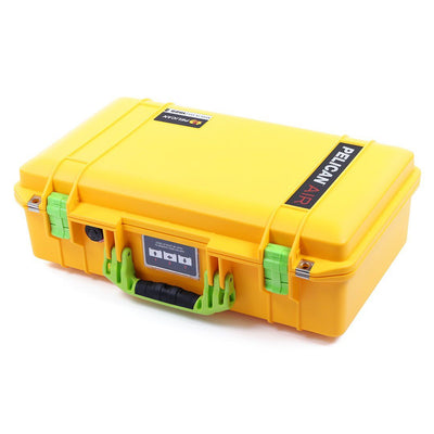 Pelican 1525 Air Case, Yellow with Lime Green Handle & Latches ColorCase