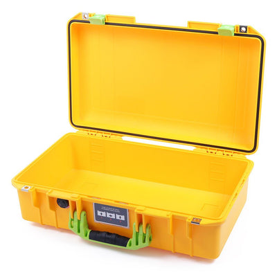 Pelican 1525 Air Case, Yellow with Lime Green Handle & Latches None (Case Only) ColorCase 015250-0000-240-300