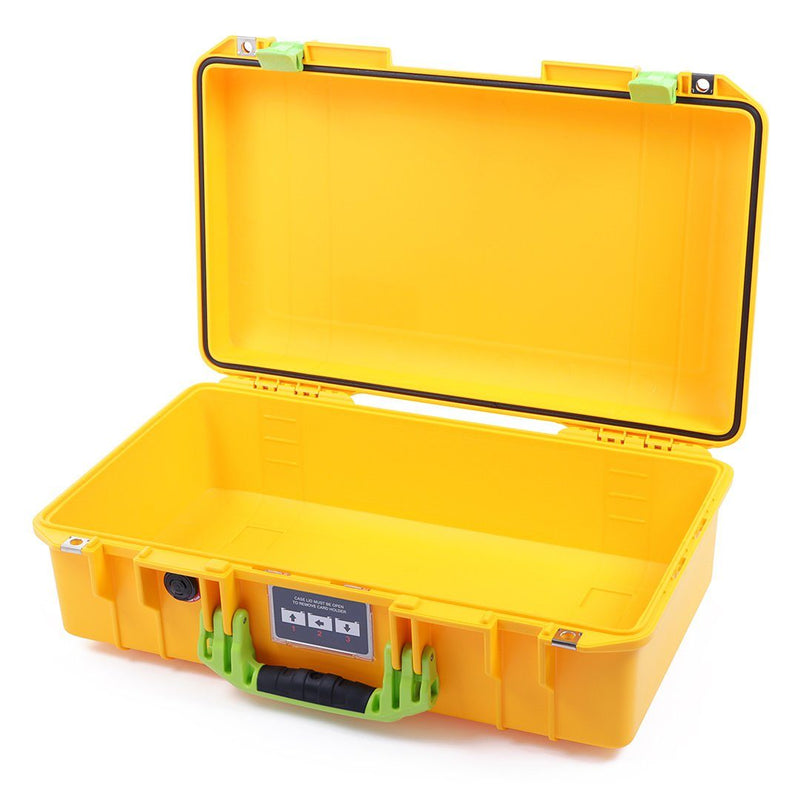 Pelican 1525 Air Case, Yellow with Lime Green Handle & Latches ColorCase 