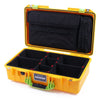 Pelican 1525 Air Case, Yellow with Lime Green Handle & Latches TrekPak Divider Sytem with Laptop Computer Pouch ColorCase 015250-0220-240-300