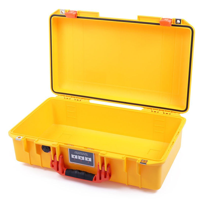 Pelican 1525 Air Case, Yellow with Orange Handle & Latches ColorCase 