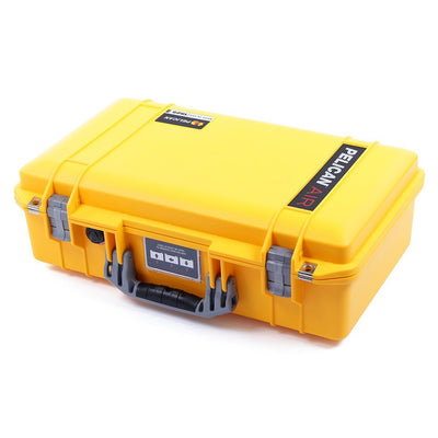 Pelican 1525 Air Case, Yellow with Silver Handle & Latches ColorCase