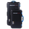 Pelican 1535 & 1615 Air Case Bundle, Black with Blue Handles & Latches ColorCase