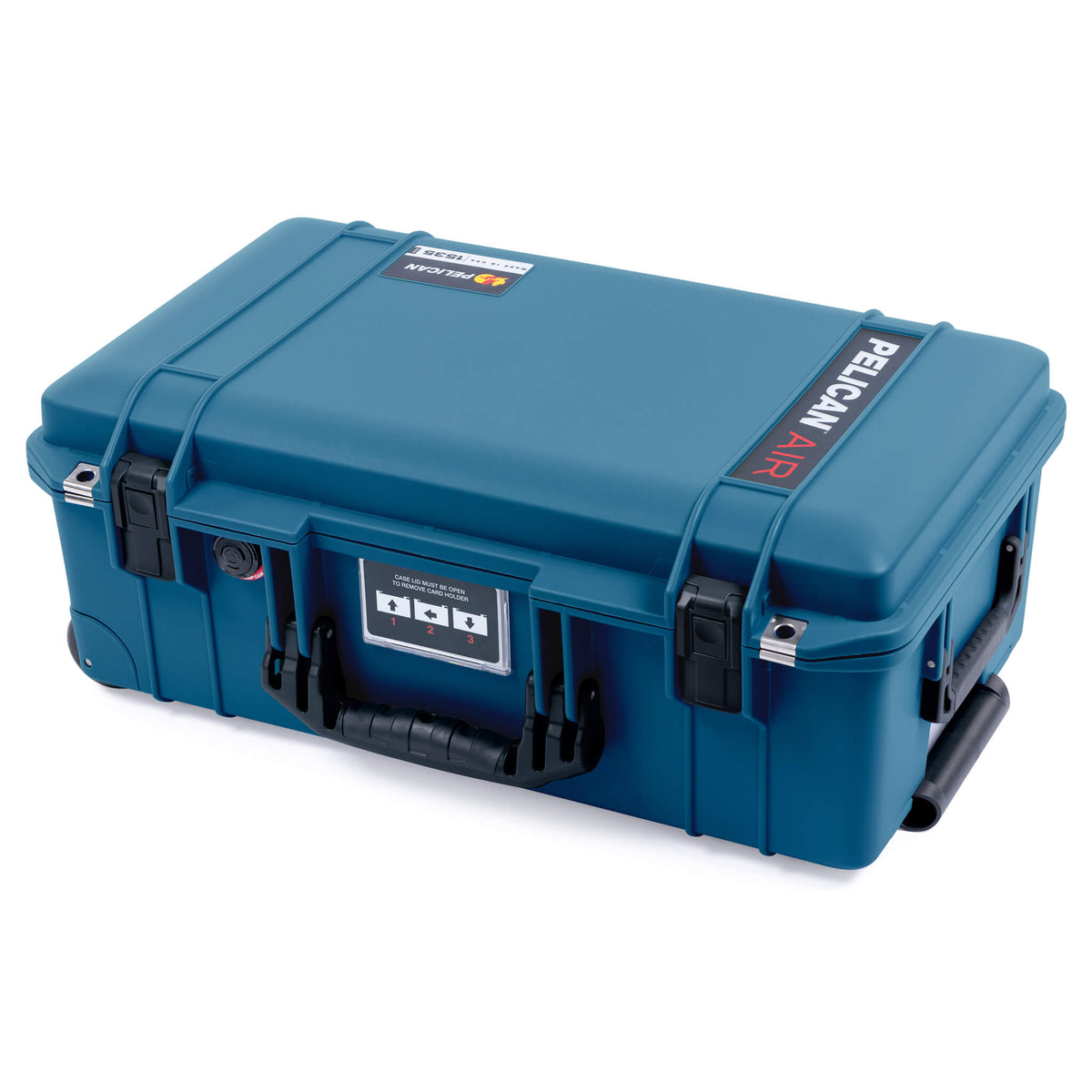 Pelican 1535 Air Case, Indigo with Black Handles &amp; Push-Button Latches ColorCase 
