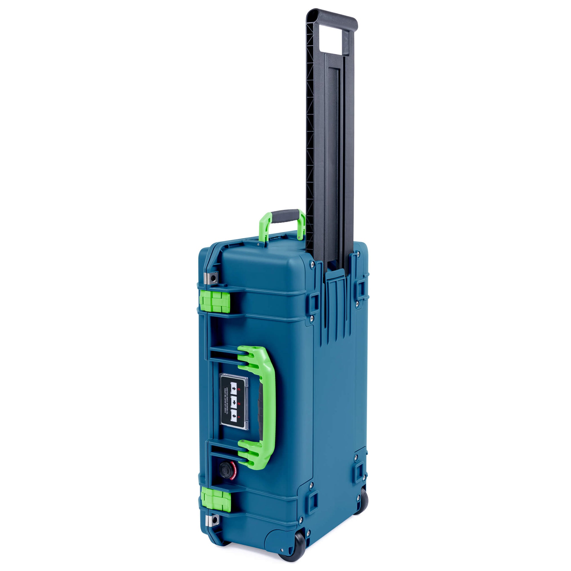 Pelican 1535 Air Case, Indigo with Lime Green Handles & Latches ColorCase