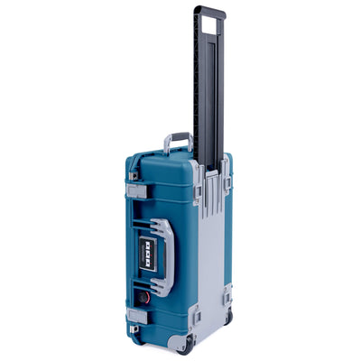 Pelican 1535 Air Case, Indigo with Silver Handles, Push-Button Latches & Trolley ColorCase