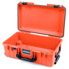 Pelican 1535 Air Case, Orange with Black Handles & Push-Button Latches None (Case Only) ColorCase 015350-0000-150-110