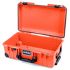 Pelican 1535 Air Case, Orange with Black Handles, Push-Button Latches & Trolley None (Case Only) ColorCase 015350-0000-150-110-110
