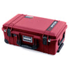 Pelican 1535 Air Case, Oxblood with Black Handles, Push-Button Latches & Trolley ColorCase