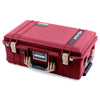 Pelican 1535 Air Case, Oxblood with Desert Tan Handles & Latches ColorCase