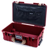 Pelican 1535 Air Case, Oxblood with Desert Tan Handles & Latches Combo-Pouch Lid Organizer Only ColorCase 015350-0300-510-310-510