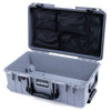 Pelican 1535 Air Case, Silver with Black Handles & Push-Button Latches Mesh Lid Organizer Only ColorCase 015350-0100-180-110
