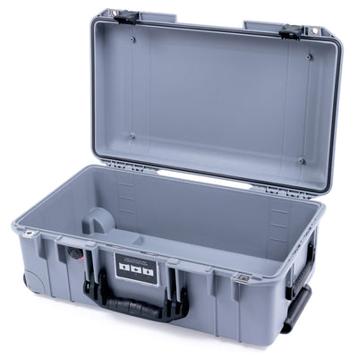 Pelican 1535 Air Case, Silver with Black Handles & Push-Button Latches None (Case Only) ColorCase 015350-0000-180-110