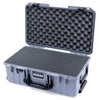 Pelican 1535 Air Case, Silver with Black Handles & Push-Button Latches Pick & Pluck Foam with Convolute Lid Foam ColorCase 015350-0001-180-110