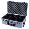 Pelican 1535 Air Case, Silver with Black Handles & Push-Button Latches TrekPak Divider System with Convolute Lid Foam ColorCase 015350-0020-180-110