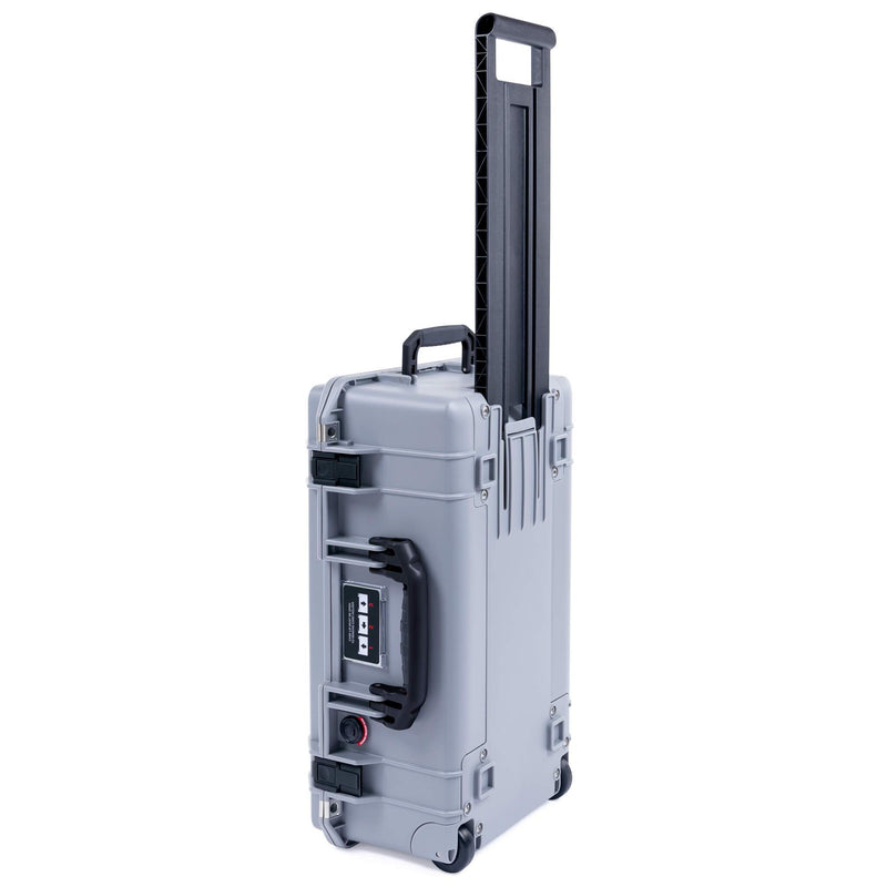 Pelican 1535 Air Case, Silver with Black Handles & Push-Button Latches ColorCase 
