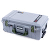 Pelican 1535 Air Case, Silver with OD Green Handles & Latches ColorCase