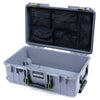 Pelican 1535 Air Case, Silver with OD Green Handles & Latches Mesh Lid Organizer Only ColorCase 015350-0100-180-130