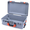 Pelican 1535 Air Case, Silver with Orange Handles & Push-Button Latches None (Case Only) ColorCase 015350-0000-180-150
