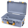Pelican 1535 Air Case, Silver with Yellow Handles, Latches & Trolley None (Case Only) ColorCase 015350-0000-180-240-240