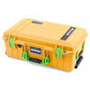 Pelican 1535 Air Case, Yellow with Lime Green Handles & Latches ColorCase