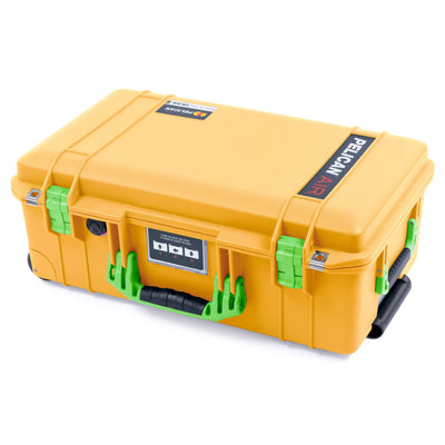 Pelican 1535 Air Case, Yellow with Lime Green Handles & Latches ColorCase