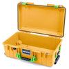 Pelican 1535 Air Case, Yellow with Lime Green Handles & Latches None (Case Only) ColorCase 015350-0000-240-300