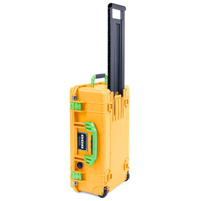 Pelican 1535 Air Case, Yellow with Lime Green Handles & Latches ColorCase