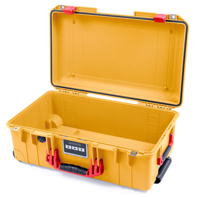 Pelican 1535 Air Case, Yellow with Red Handles & Latches None (Case Only) ColorCase 015350-0000-240-320