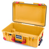 Pelican 1535 Air Case, Yellow with Red Handles, Latches & Trolley None (Case Only) ColorCase 015350-0000-240-320-320
