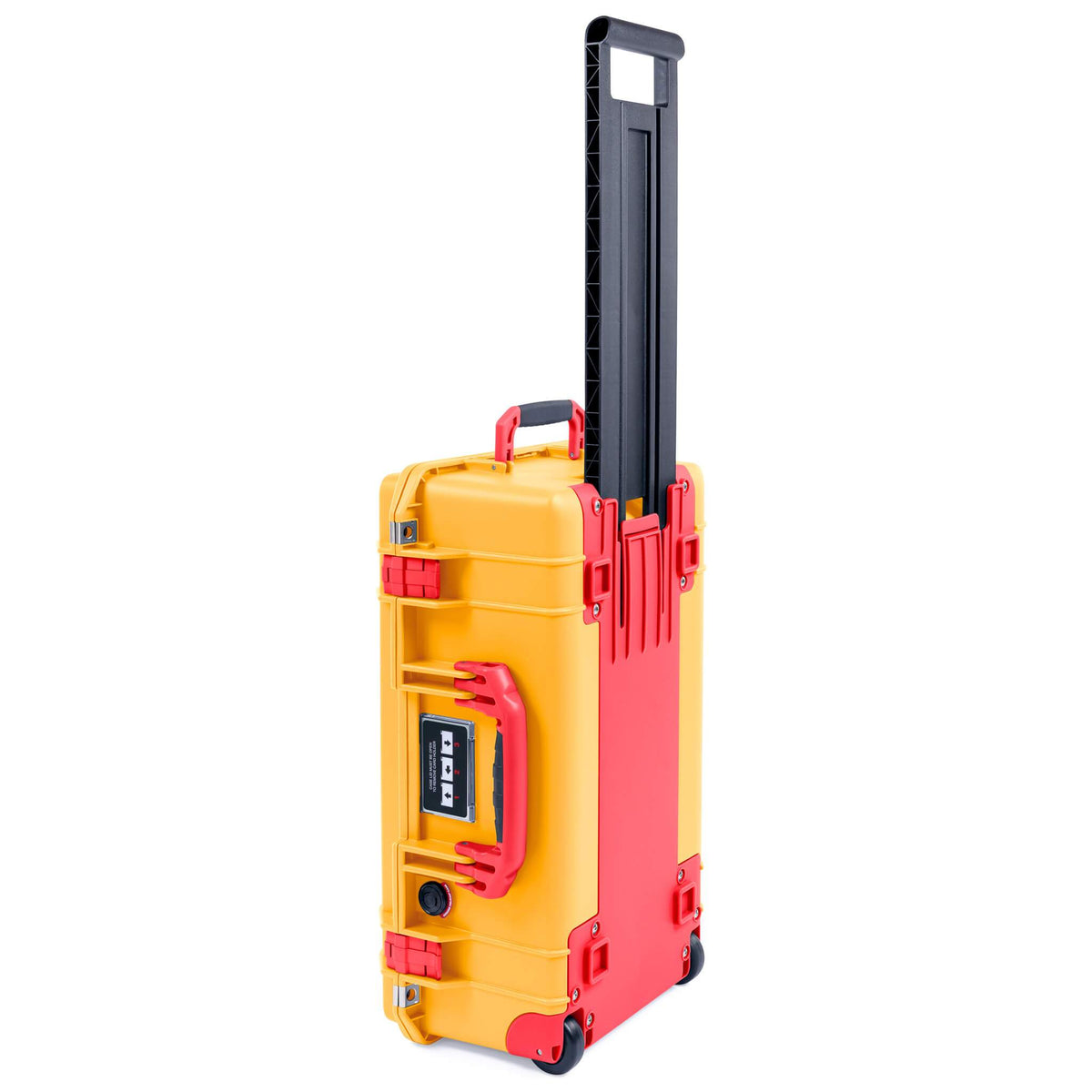 Pelican 1535 Air Case, Yellow with Red Handles, Latches &amp; Trolley ColorCase 