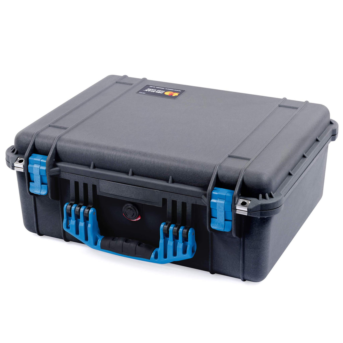 Pelican 1550 Case, Black with Blue Handle &amp; Latches ColorCase 