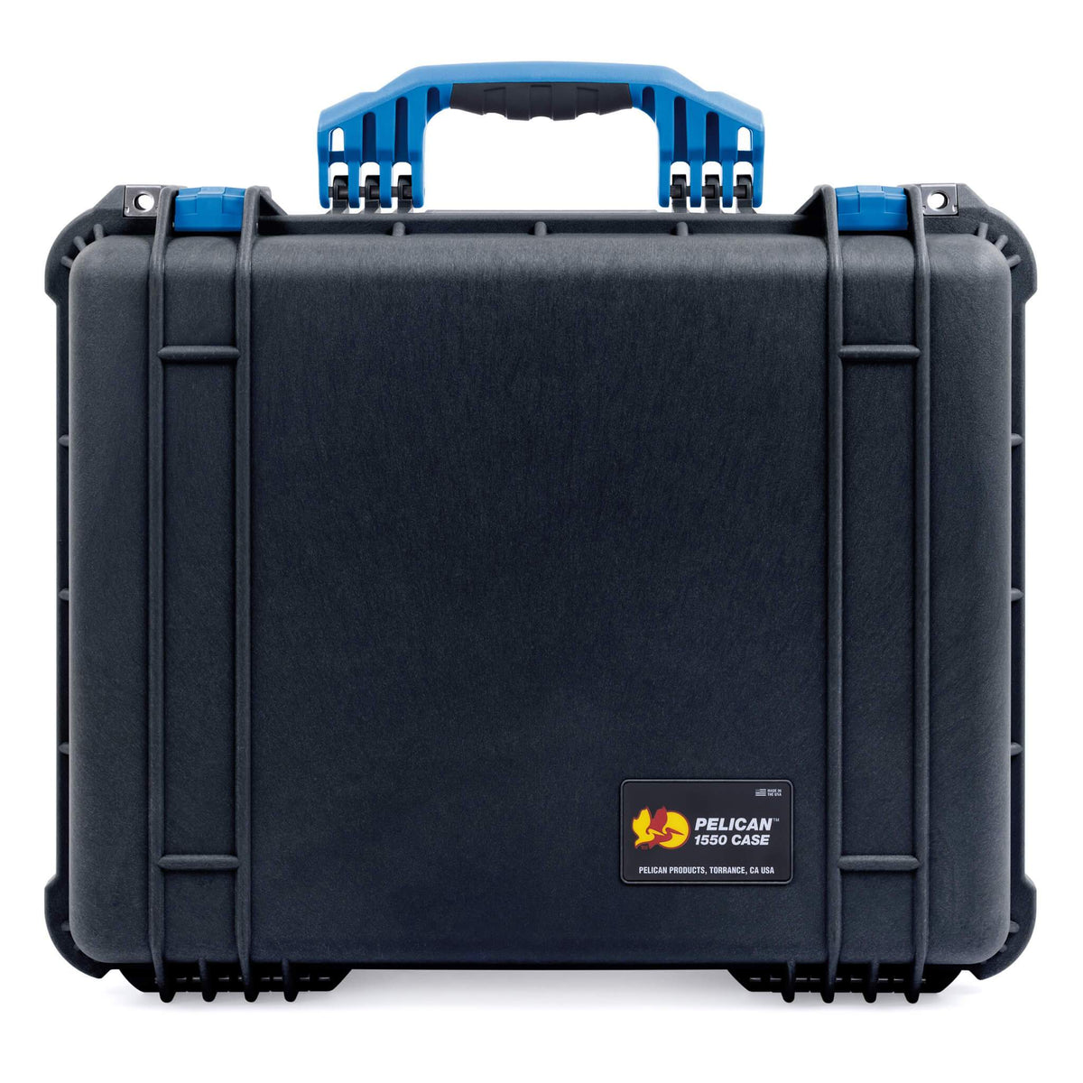 Pelican 1550 Case, Black with Blue Handle &amp; Latches ColorCase 