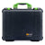 Pelican 1550 Case, Black with Lime Green Handle & Latches ColorCase 
