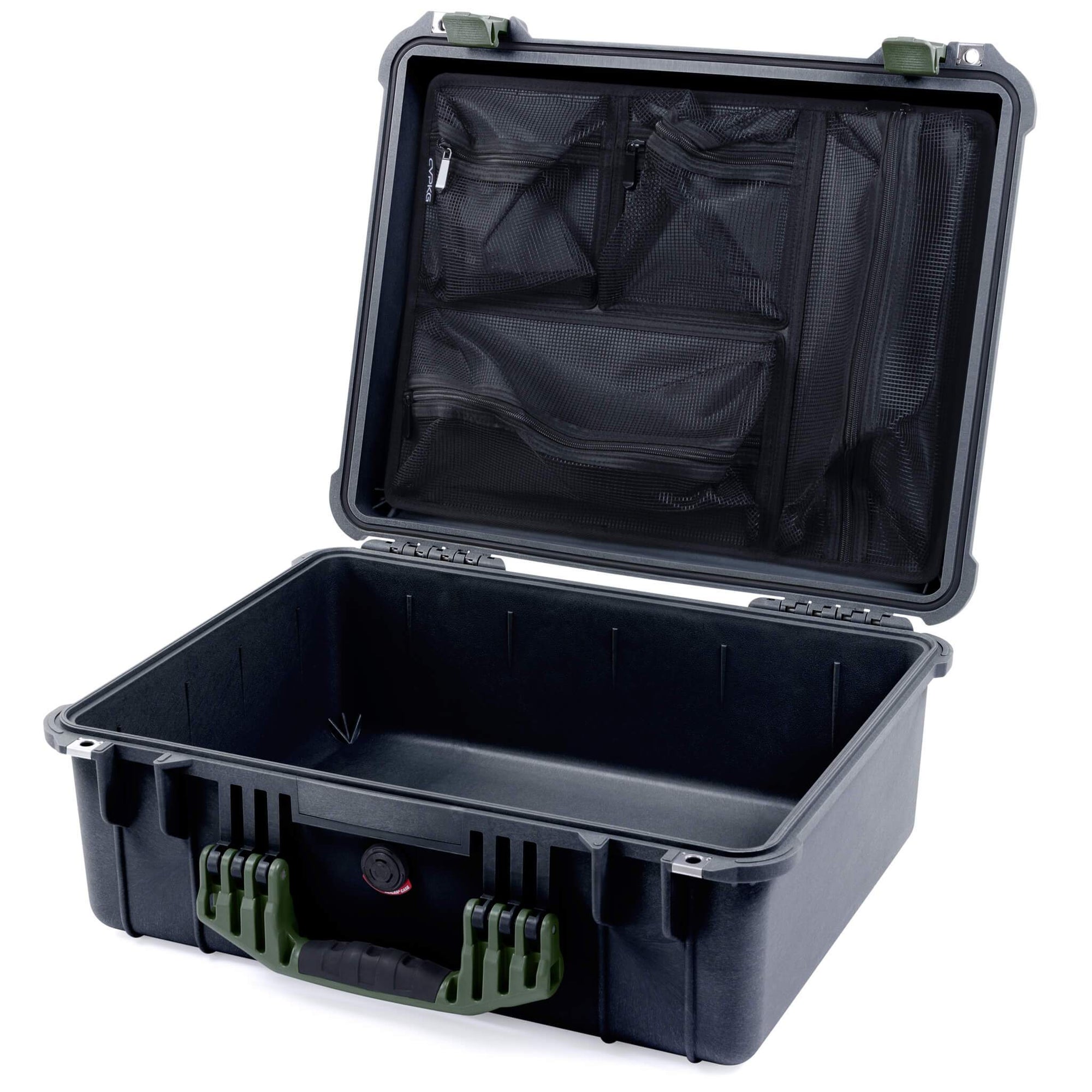 【あすつく】 with Black in Case 1550 Pelican OD Latches & Handles Green 家具・インテリア