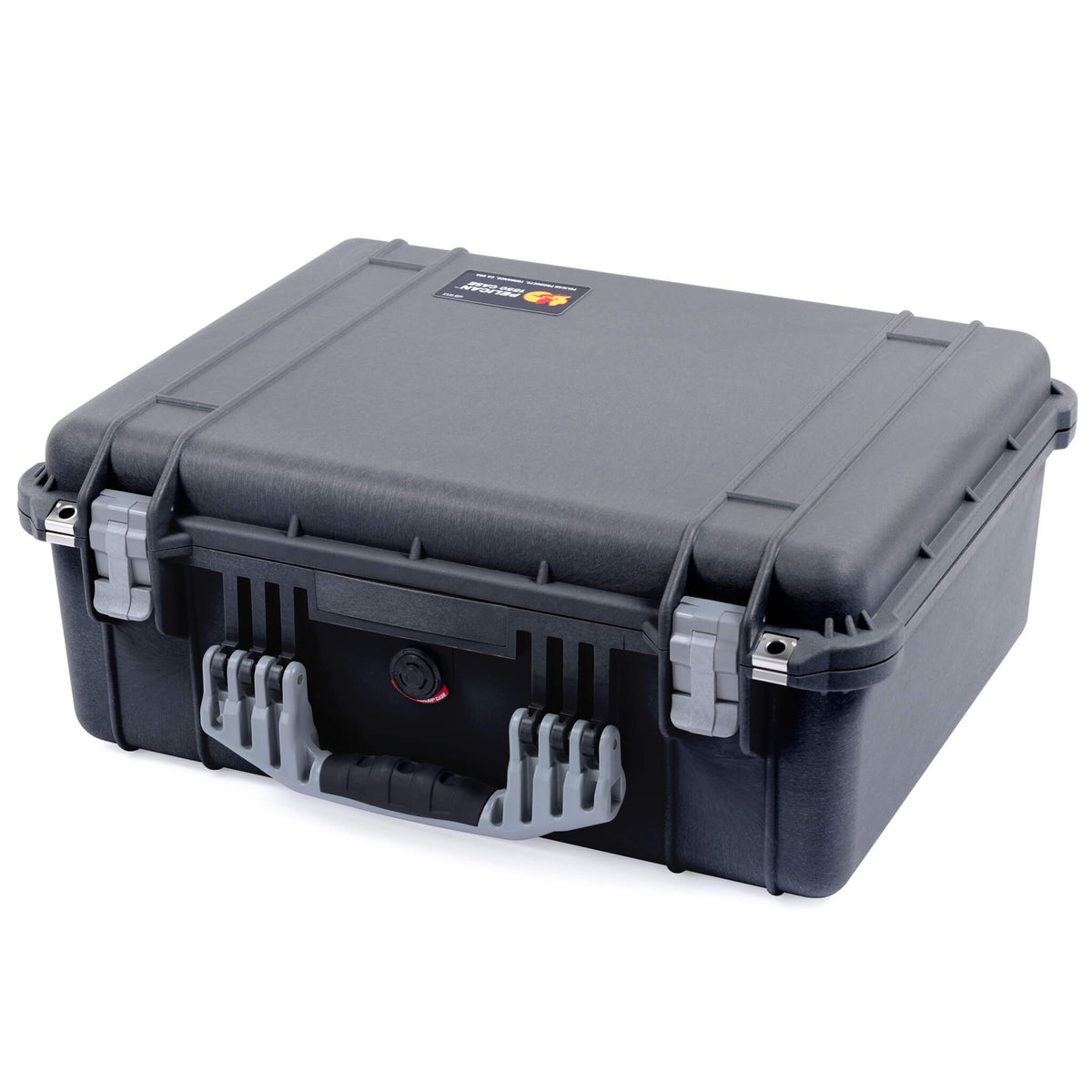 Pelican 1550 Case, Black with Silver Handle &amp; Latches ColorCase 