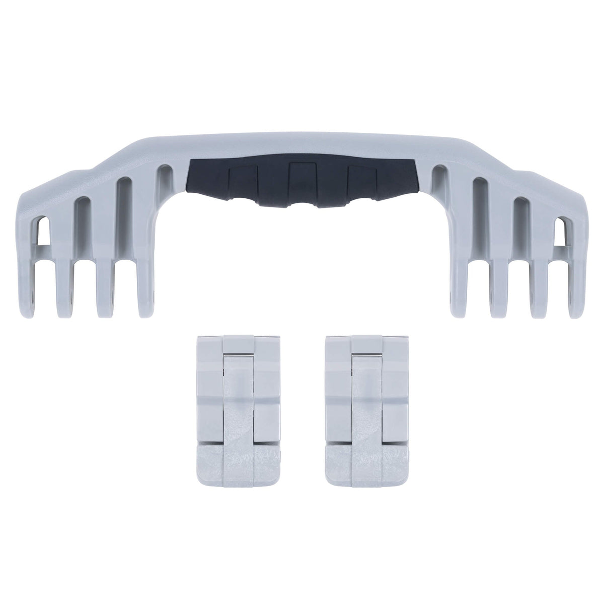 Pelican 1550 Replacement Handle &amp; Latches, Silver (Set of 1 Handle, 2 Latches) ColorCase 