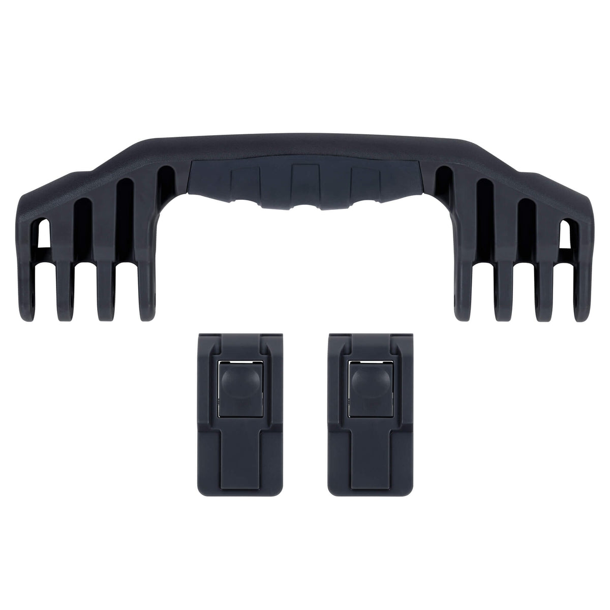 Pelican 1550 Replacement Handle &amp; Latches, Black, Push-Button (Set of 1 Handle, 2 Latches) ColorCase 
