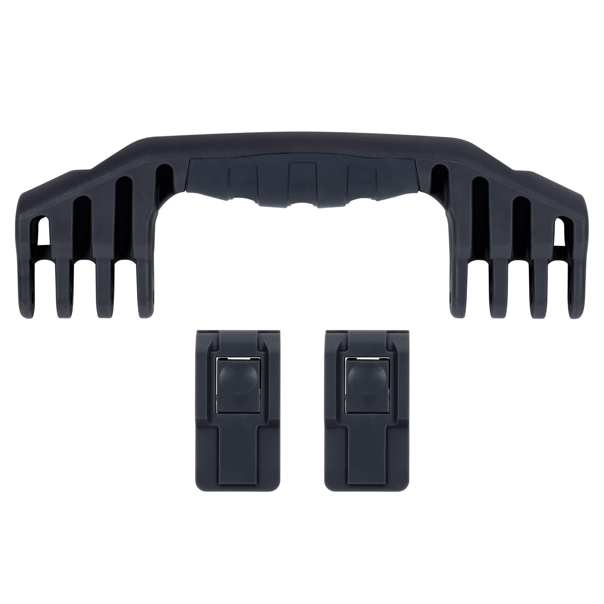 Pelican 1550 Replacement Handle & Latches, Black, Push-Button (Set of 1 Handle, 2 Latches) ColorCase 