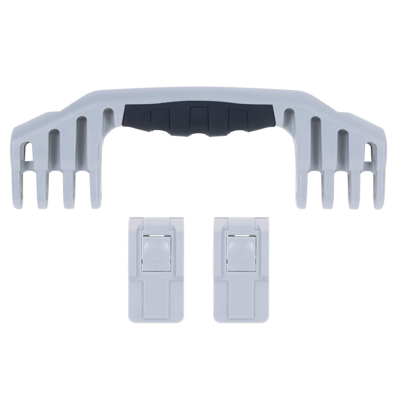Pelican 1550 Replacement Handle & Latches, Silver, Push-Button (Set of 1 Handle, 2 Latches) ColorCase 