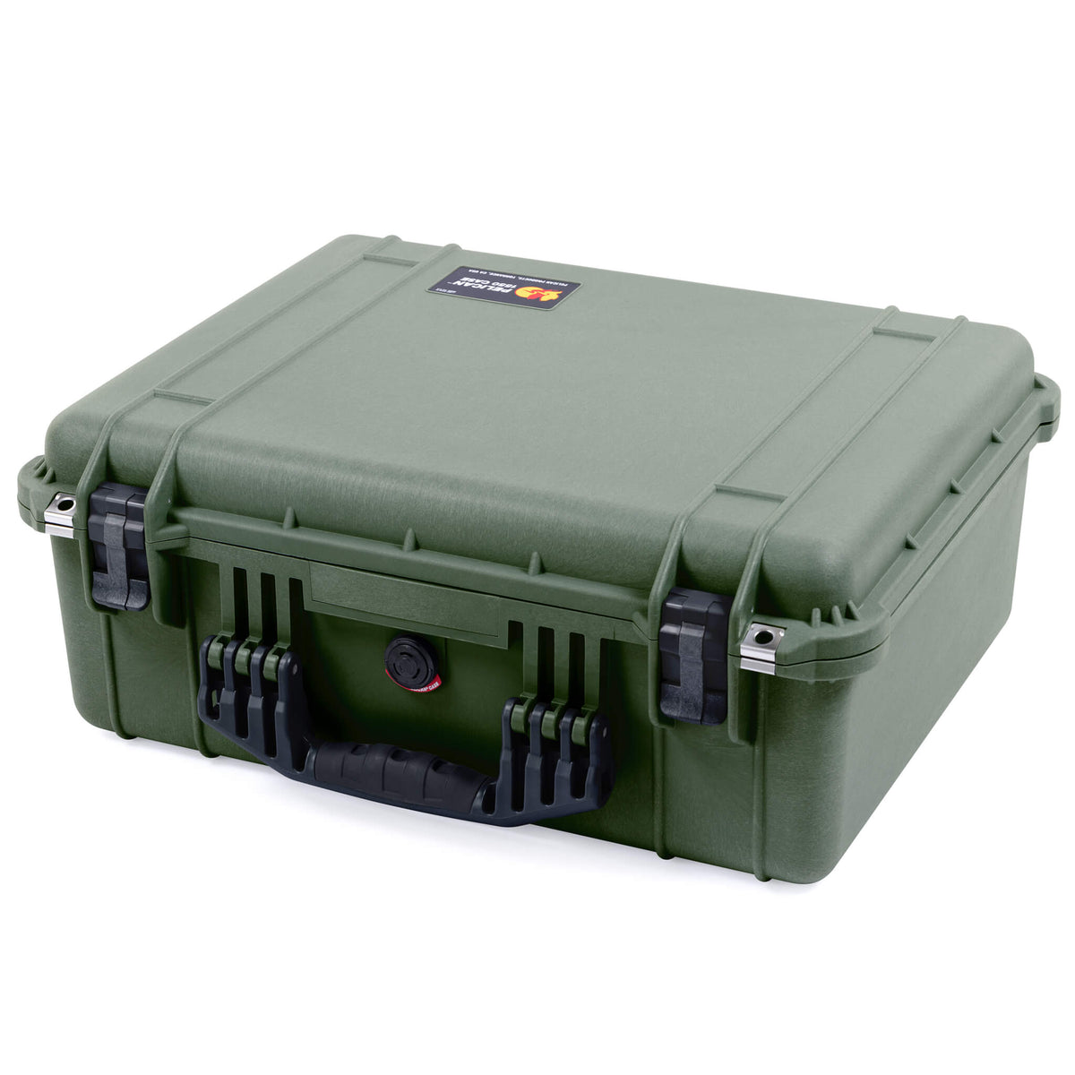 Pelican 1550 Case, OD Green with Black Handle &amp; Latches ColorCase 