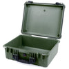 Pelican 1550 Case, OD Green with Black Handle & Latches None (Case Only) ColorCase 015500-0000-130-110