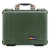 Pelican 1550 Case, OD Green with Desert Tan Handle & Latches ColorCase