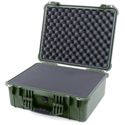 Pelican 1550 Case, OD Green Pick & Pluck Foam with Convolute Lid Foam ColorCase 015500-0001-130-130